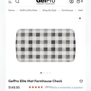 GelPro Checkered Kitchen Mat